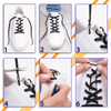 Elastyczne sznurówki do butów bez wiązania Pastelowy Błękit S017