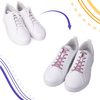 Elastyczne sznurówki do butów bez wiązania Różowy brokat S017