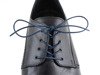 Sznurówki woskowane do eleganckich butów okrągłe granatowe